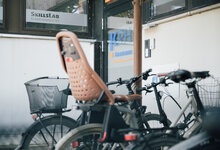 Fahrradständer an der KRH Akademie